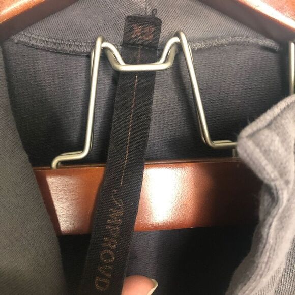 Intermix Improvd Distressed Cardigan Jacket Charcoal Gray Sweater Xs Xsmall - Picture 3 of 9